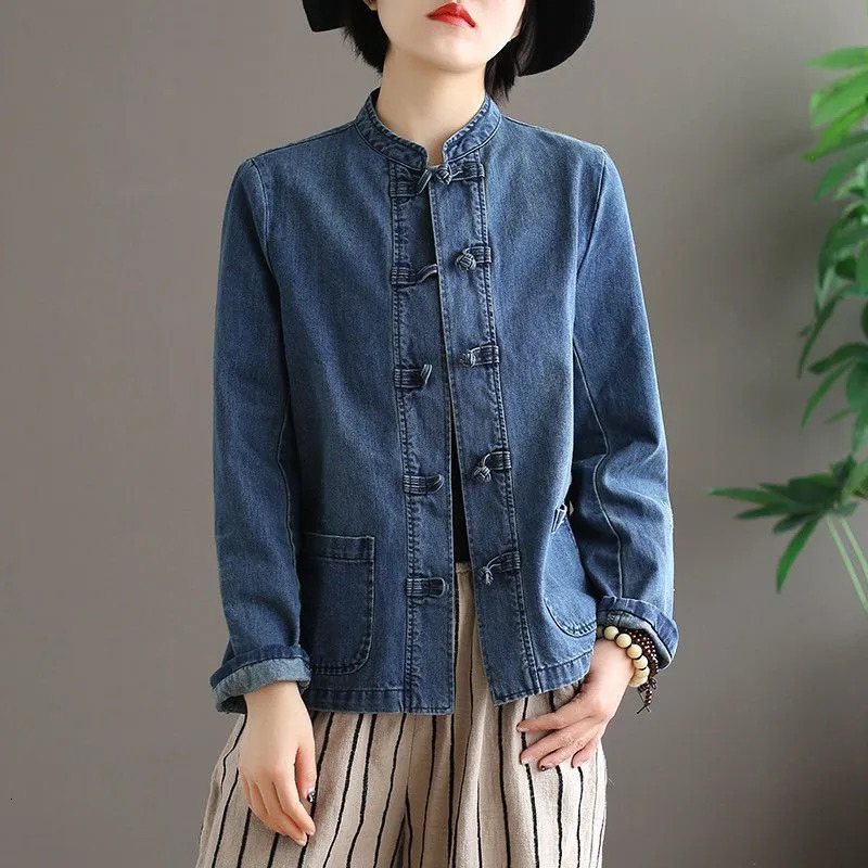 Spring Autumn Denim Jackets Women Fashion Loose Casual Jacket Cowboy Coat Single-Breasted Blue Vintage Outerwear Female 250804