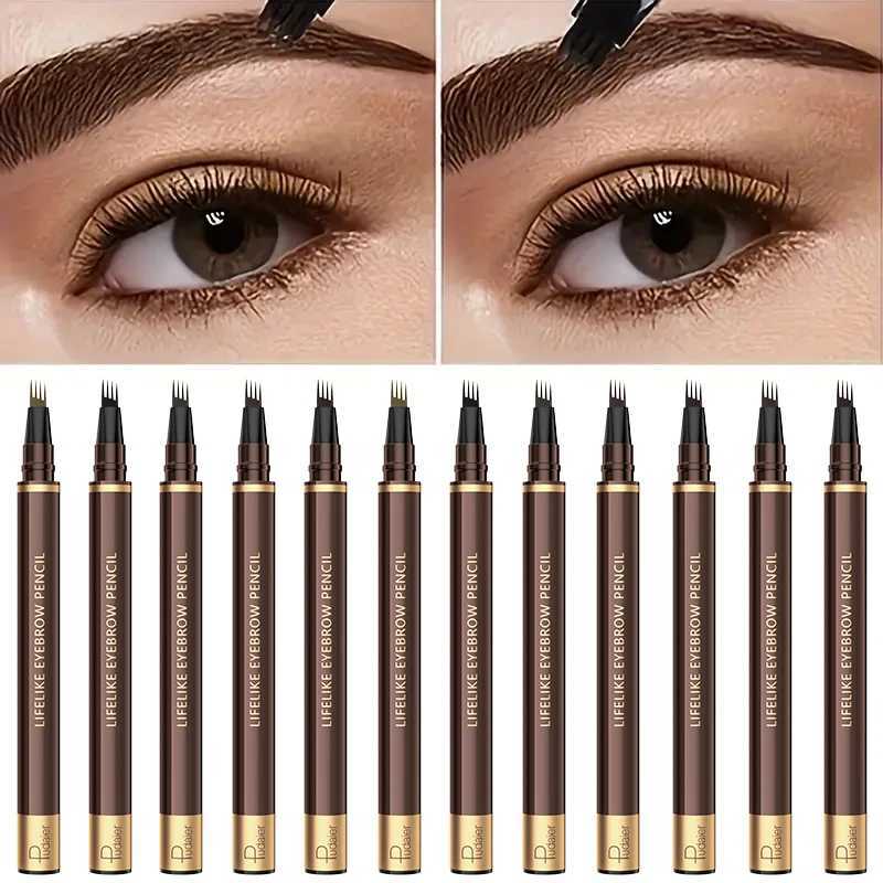 Waterproof Sweat-Proof 4-Tip Eyebrow Pencil - Long-Lasting Non-Fading for Natural Defined Brows in 5 Shades Perfect Gift for W250807