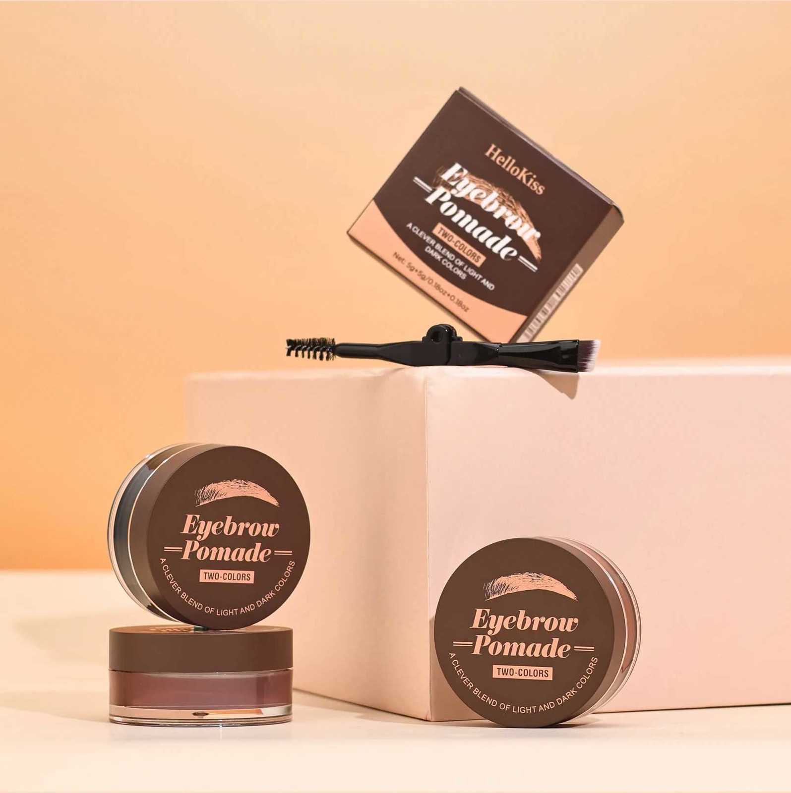 Eyelash Eyebrow Dye Tint Kit 2 in 1 Waterproof Fast Dye Brow Enhance Long Lasting Black Brown Eyebrow Cosmetics W250807