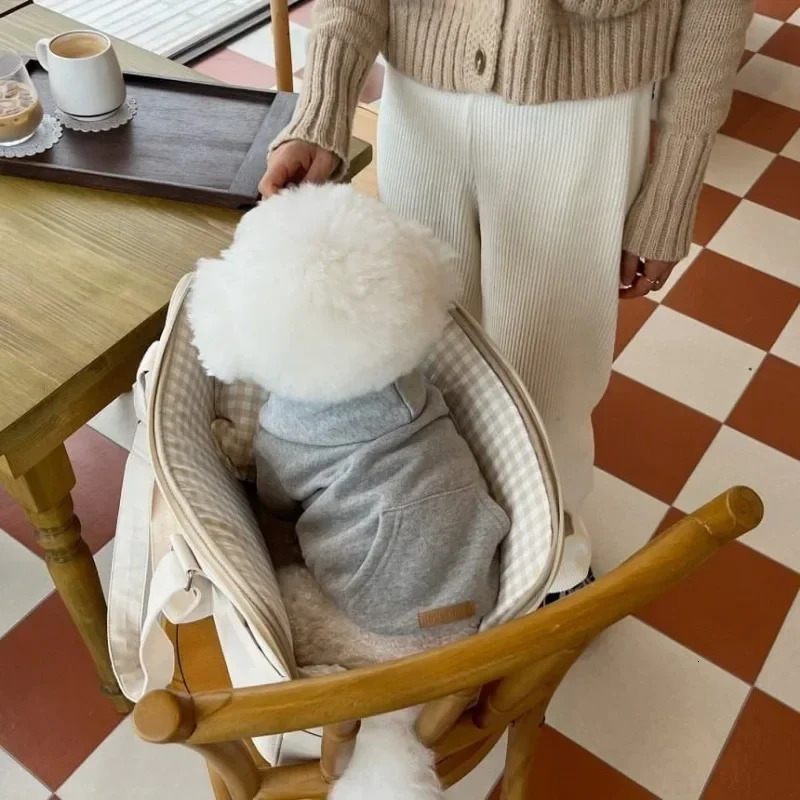 Letter Hoodie Pet Clothing Dogs Fashion Cotton Dog Clothes Costume Small French Bulldog Print Spring Autumn Gary Boy Mascotas 250806