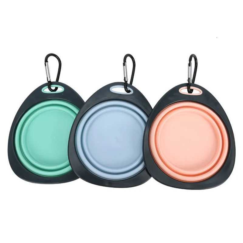 Foldable Dog Bowl 320ml Silicone Puppy Food Container Healthy Safety Pet Travel Drinking Bowl for Dogs Cat Feeder Dish Y250806