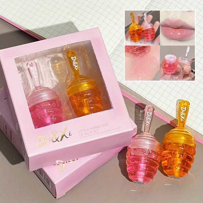 Small Honeypot Lip Oil Moisturizing and Fading Lip Pattern Water Lip Balm Dudu LipsXJ250807