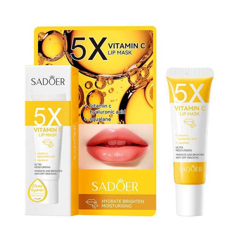 SADOER Vitamin C Moisturizing Lip Mask Plump Lips Nourishing Hydrating Lip Balm Lip Plumper Lipstick for Beauty Lips Skin CareXJ250807