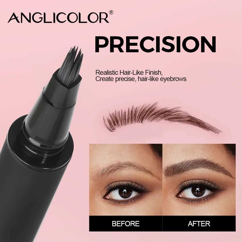 Velvet Wild Eyebrow Pencil Square Angled Brush Multifunction 3D Brow Dye Cream Hairline Anti-smudge Waterproof Eyebrow Tint Pen W250807