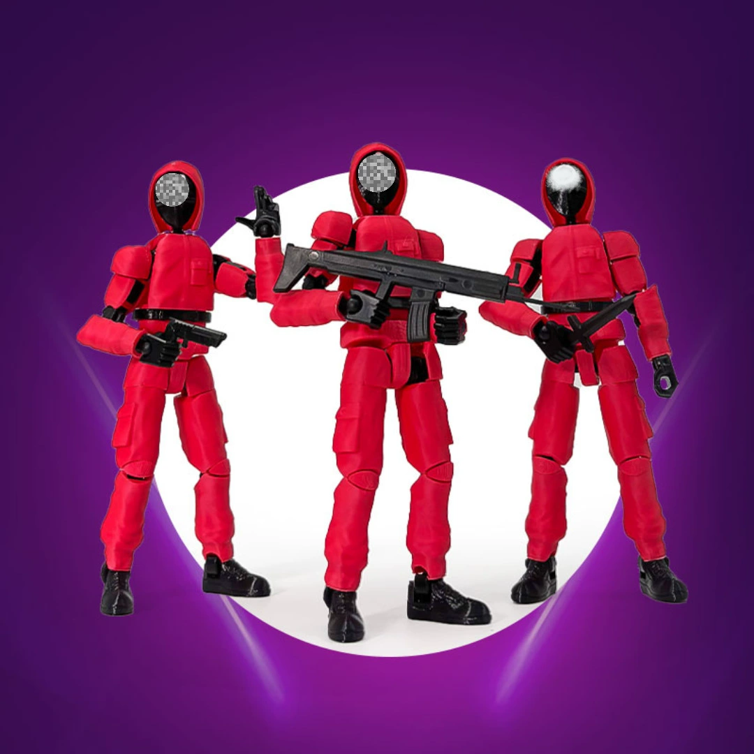 Movie - themed Peripherals: Authentic Articulated Little Red Figures