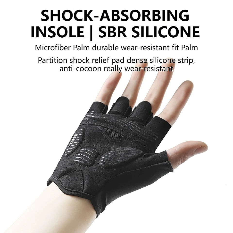 GTUBIKE Halffinger Bicycle Gloves Antislip Cycling With Shock Absorption For Sports Cyclists Perfect Road Biking 250729