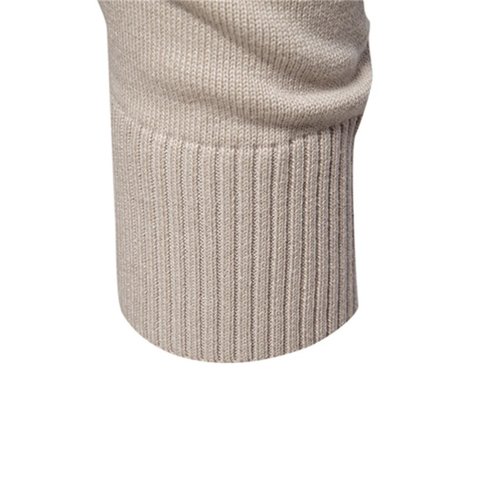 AIOPESON Mens V-neck Solid Cotton Pullover Sweaters Long Sleeve Casual Social Knitted Sweaters for Men 250804