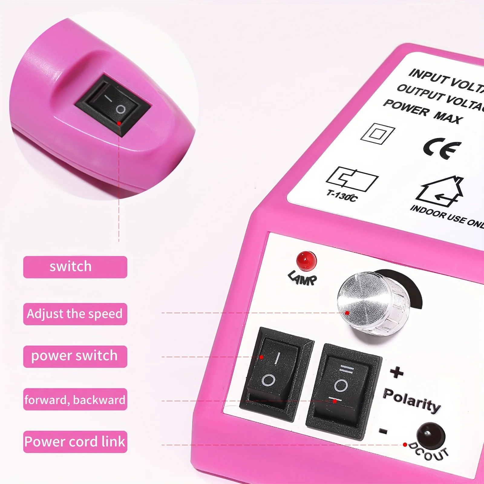 LINMANDA 20000 RPM Manicure Drill Machine Set Electric Nail Drill Machine Gel Polish Remover Portable Nail Polisher Equipment 250807