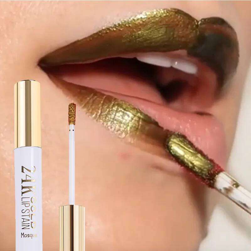 2025 New Tear-off Gloss Lasting Moisturizing Base Color Non-stick Cup Dyed Glaze 4 Colors Charming Gold Lip Makeup X250807