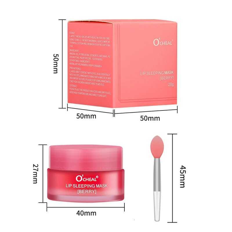 OCHEAL 20g Moisturizing Lip Sleeping Mask Jerry Plumper Lip Cream Prevent Dryness Cracking Lip Skin Care Mask Overnight RepairXJ250807