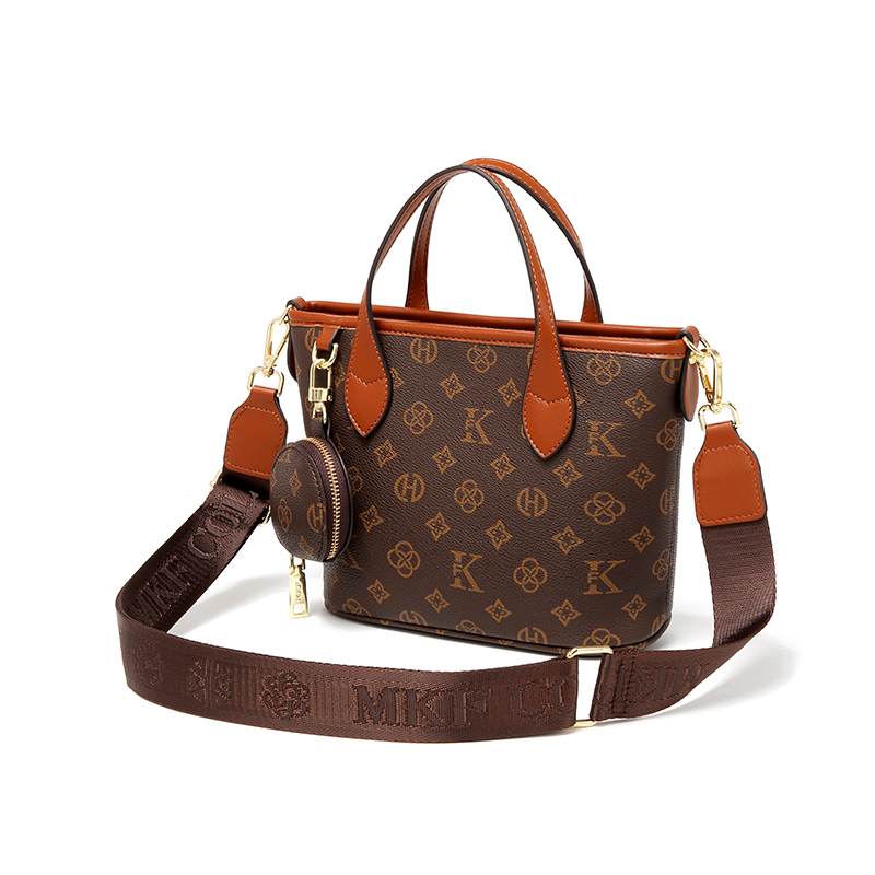 MKF designer bag free shipping Light luxury high-quality vintage floral handbag with new print simple and large capacity womens crossbody bags