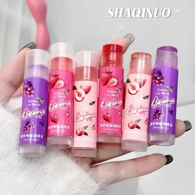 Jelly Fruit Lip Balm Plant Extract Moisturizing Nourishing Lip Pomade Lasting Hydrating Lip Gloss Care Juicy Peach LipsticksXJ250807