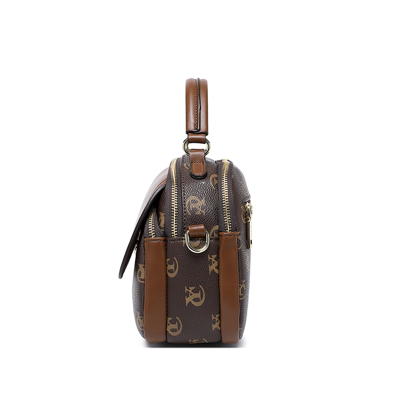 MKF designer bag free shipping Light luxury High quality vintage circular bag versatile classic high-capacity fashion handbag for woman