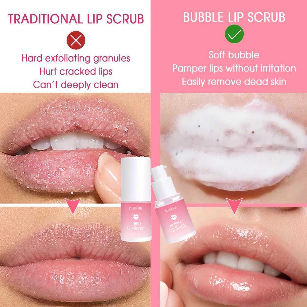 Bubble Lip Scrub Cream Exfoliating Moisturizing Remove Dead Skin Lighten Lip Lines Dark Lips Soothing Lip CareXJ250807