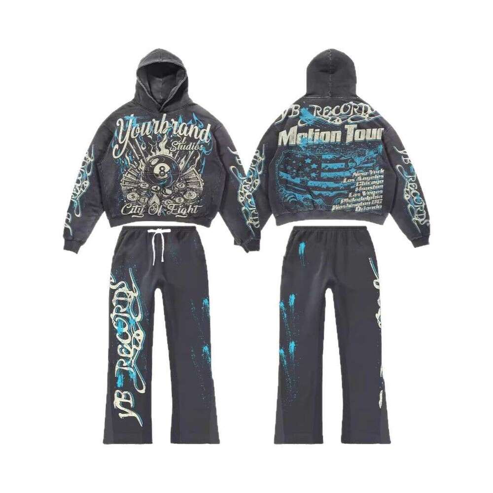 Hot Selling Street Fashion Skull Pullover Peripheral 3D Digital Print Casual Loose Hoodie