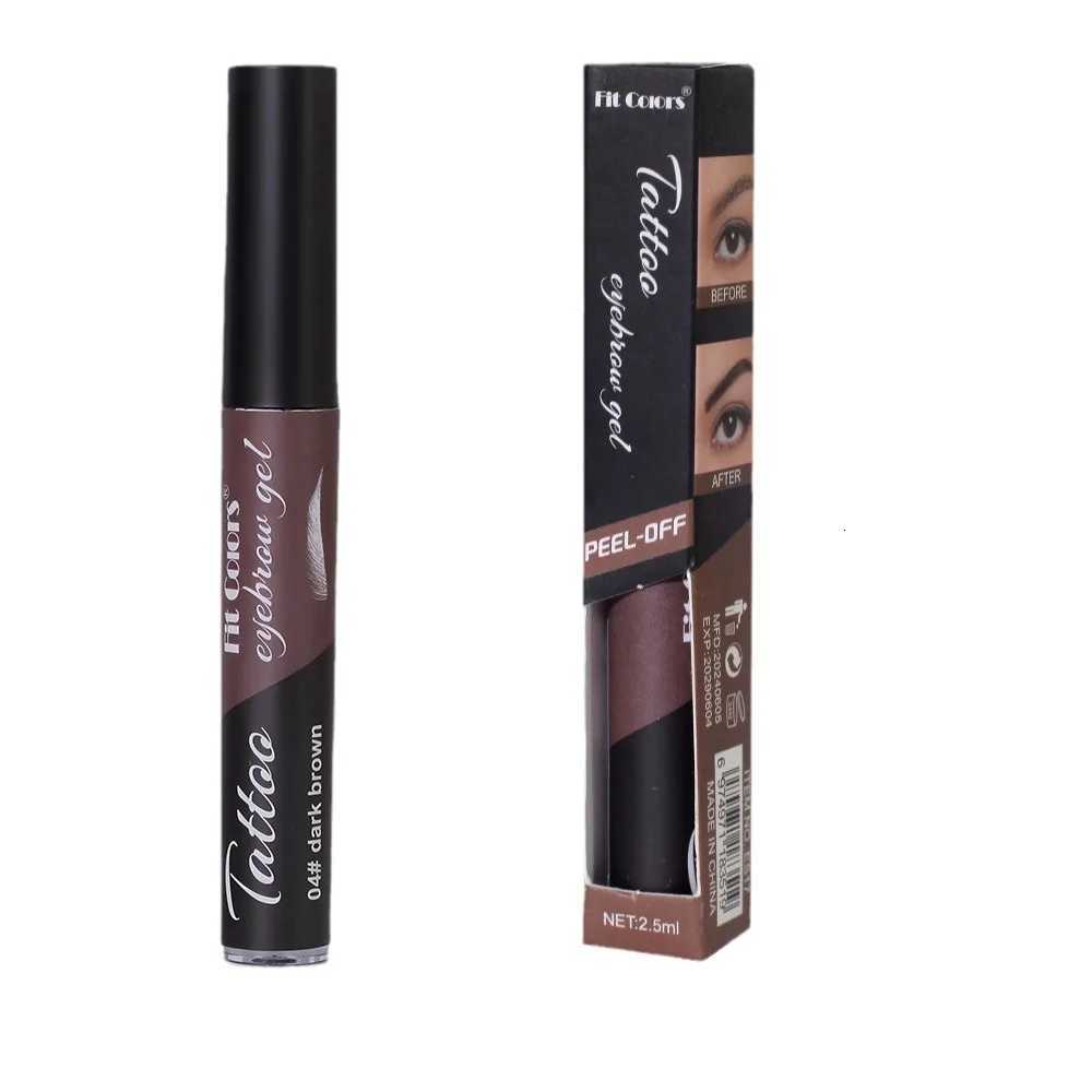 4-Color Tear Off Eyebrow Dye Long-Lasting Waterproof and Smudge-Free 3D Eyebrow Dye Adhesive W250807