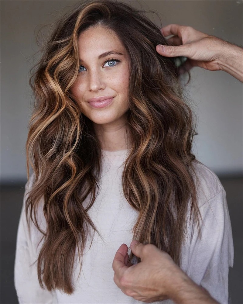 P4/27 Highlight Ombre Brown Body Wave 13x6 Human Hair Wig Wear And Go Colored 13x4 HD Lace PrePlucked 30 40 Inch Wigs For Women Synthetic