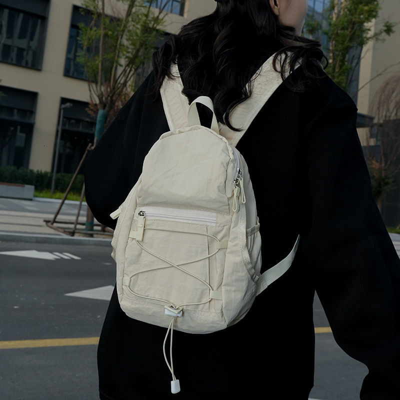 2025 Autumn New Women s Backpack Outdoor Rope Mini Backpack trend Lightweight Travel Hiking Bag Women s Lightweight Travel Small Backpack New Designer