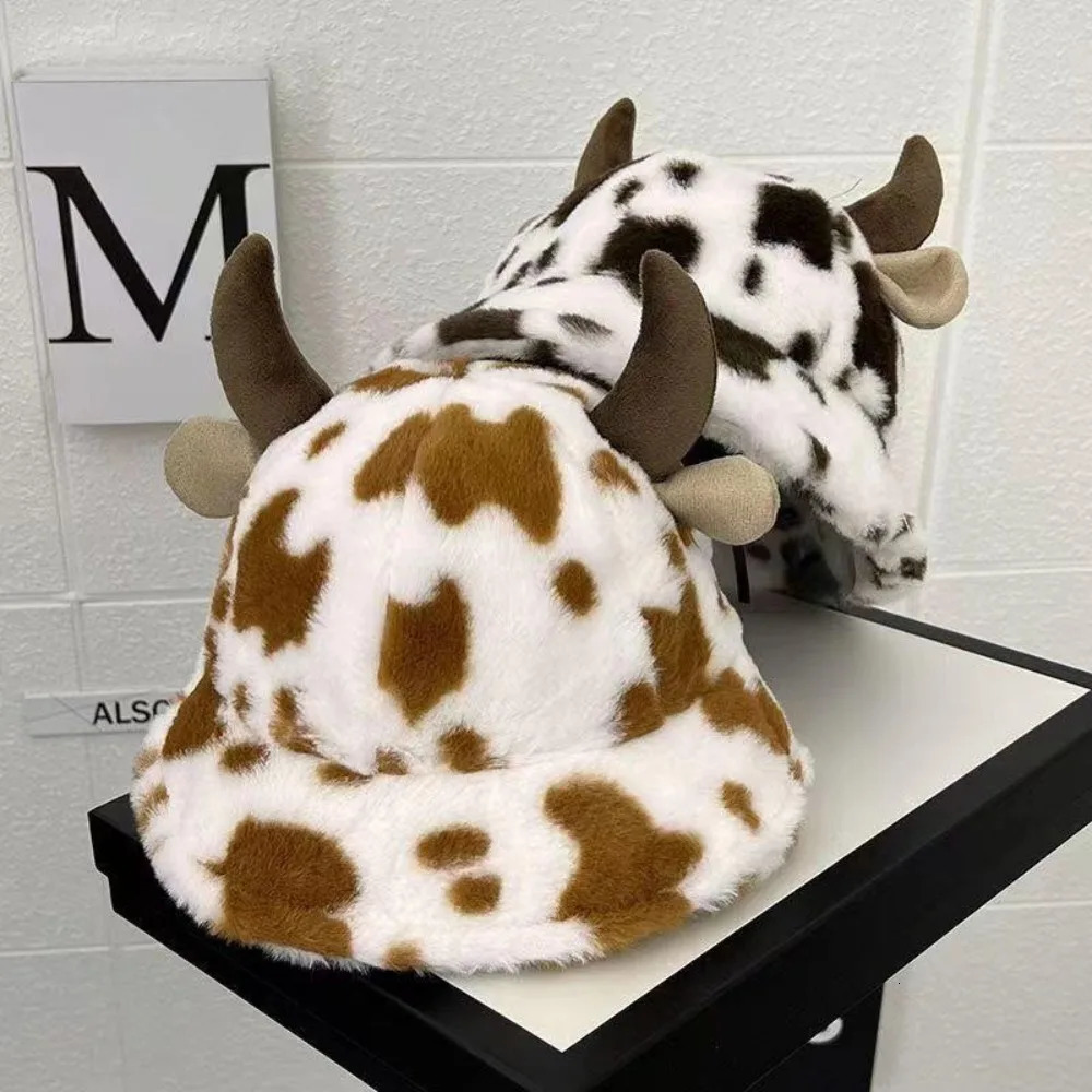 Fashion Faux Fur Fuzzy Bucket Hat Keep Warm Casual Fishman Cap Hip Hop Unisex Warmer Bonnet Winter Autumn 250806