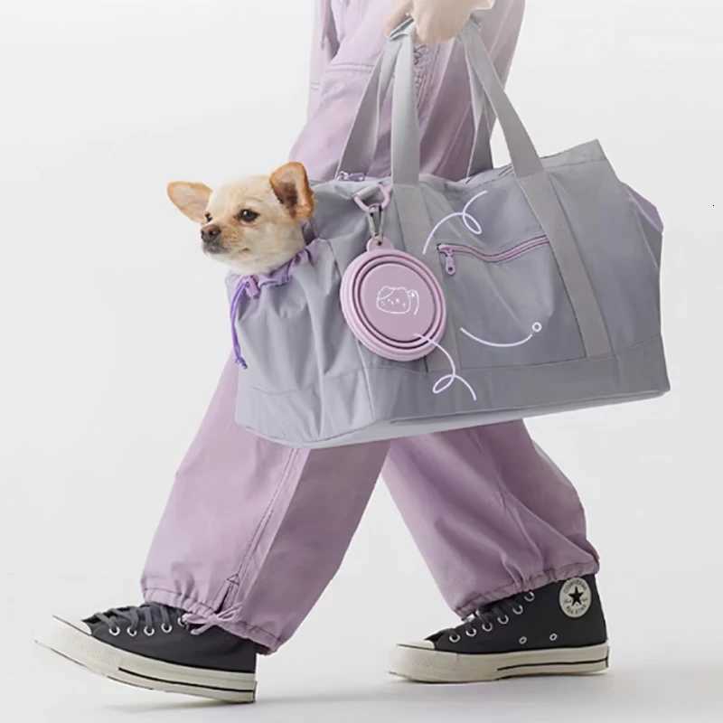 350/650ml Collapsible Pet Travel Bowl Leakproof Silicone Dog Cat Food Water Dish Portable Outdoor Feeder with Carabiner Clip Y250806