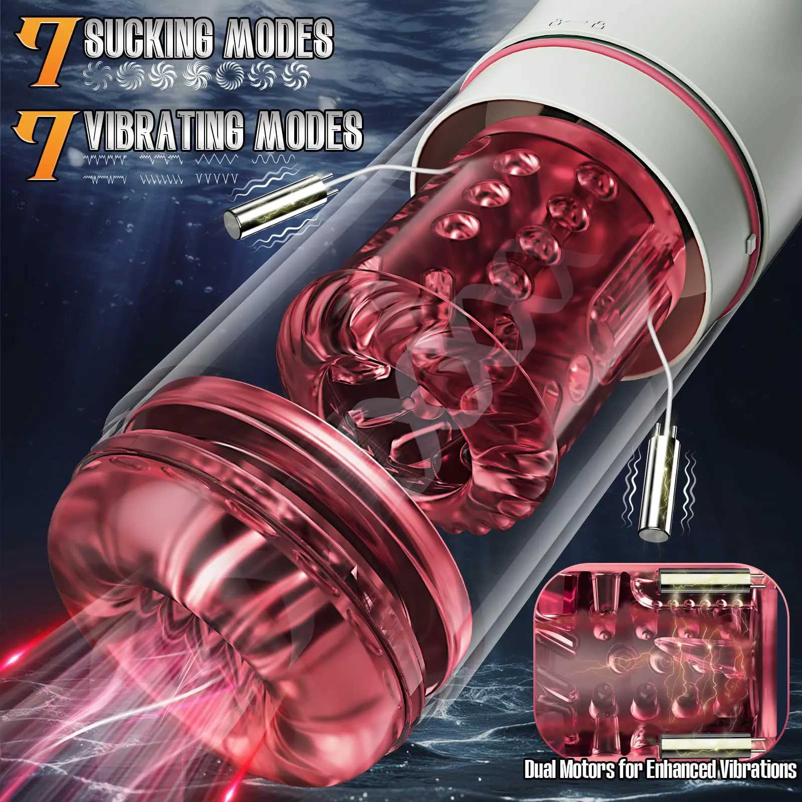 Automatic Rotating Sucking Male Masturbator Penis Pump Thrusting Licking Sex Machine Stroker Pocket Pussy Adult Sex Toys for Men W250807