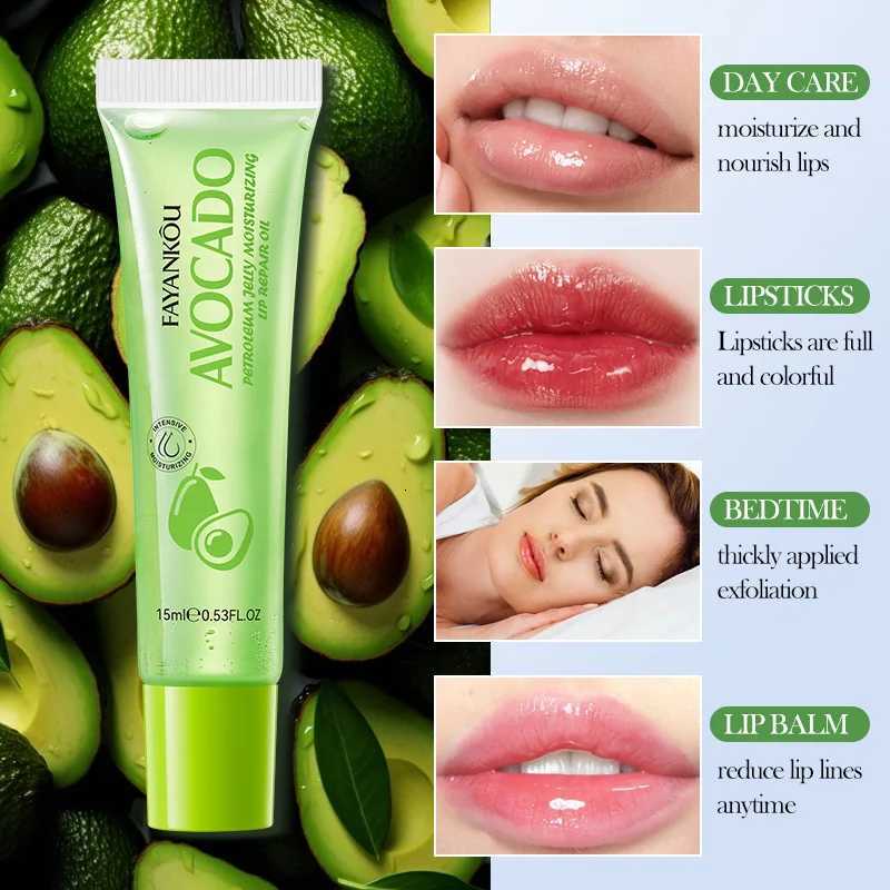 1/2/3pcs Avocado Moisturizing Lip Oil Cream Plump Lips Lotion Hydrating Lipstick Lip Balm Beauty Lips Plumper Skin CareXJ250807