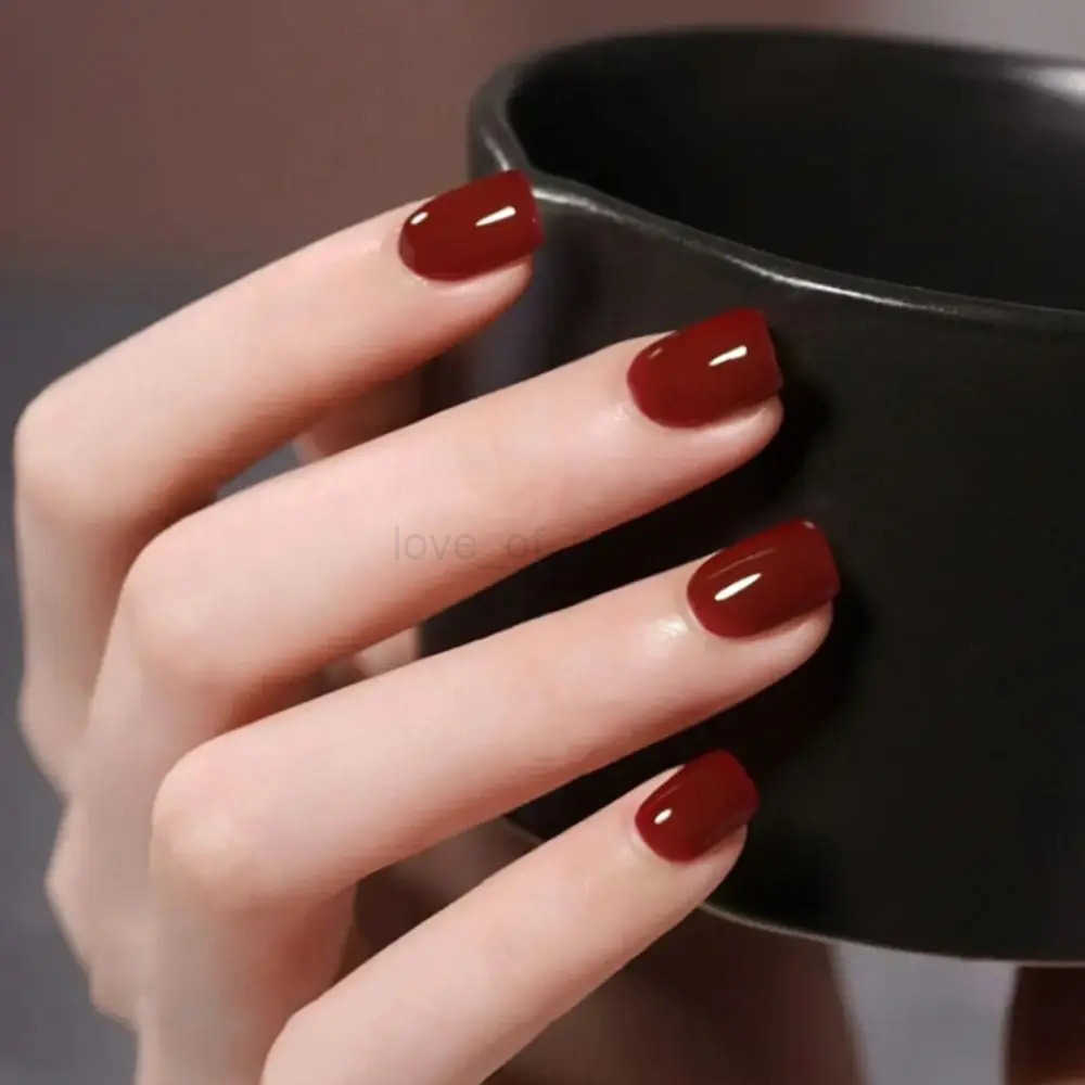 24pcs Short False Nails Simple White French Full Cover Fake Nails Detachable Press on Nail Tips Faux Fingernail Z250807