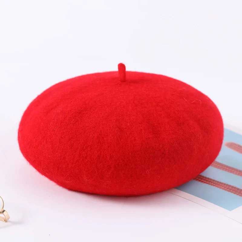Women Wool Berets French Artist Style Warm Winter Beanie Hat Retro Plain Beret Solid Color Elegant All Matched Autumn Cs XJ250807