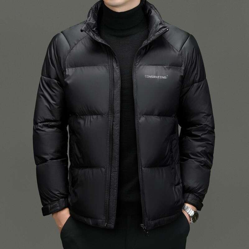 Middle Aged Men's High-End Standing Collar Winter Coat, Super Dad's Outfit, Short And Thick Down Jacket, Cotton Jacket