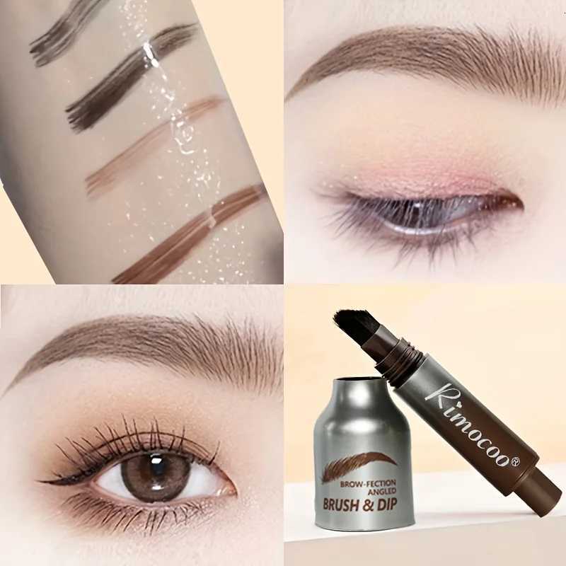 Waterproof Long-Lasting Eyebrow Tint Cream with Brush Smudge-Proof Liquid Eyebrow Pencil for Precise Natural-Looking Brows W250807