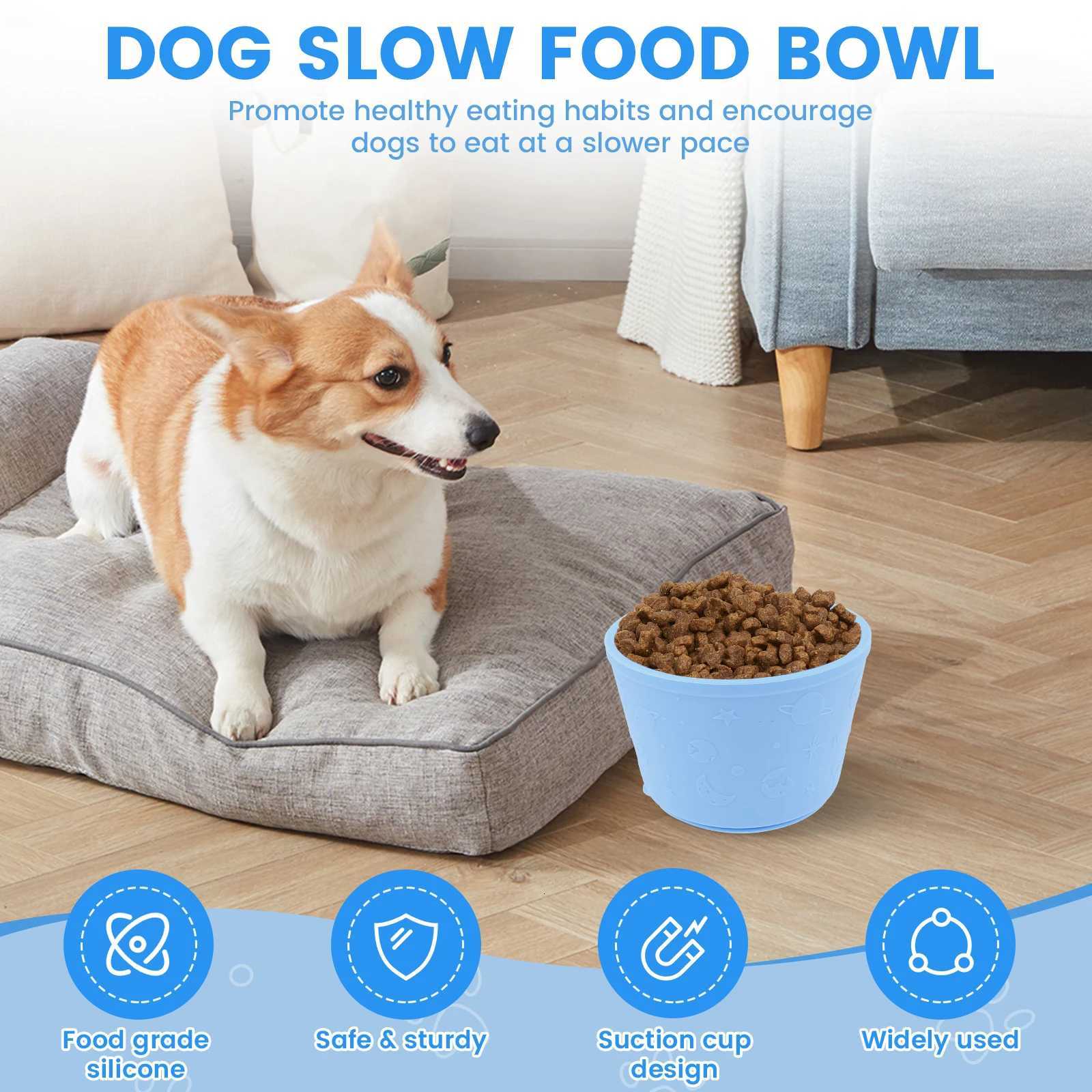 2Pcs Dog Lick Silicone Mat Pet Slow Bowls Distraction Food Training Dog Cat Feeder Anti Choking With Suction Cup Bottom Y250806