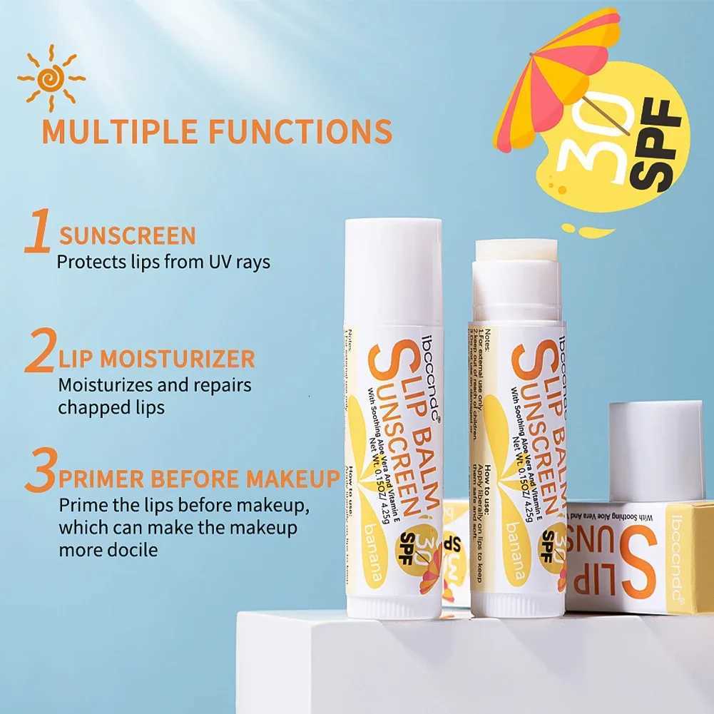 Summer Outdoor Sunscreen Lip Balm - Moisturizing Anti-Cracking Portable Lipstick-Level SkincareXJ250807