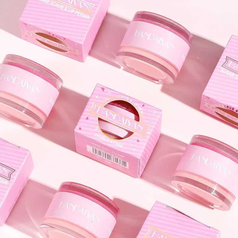 Scrub Lip Mask 2 In 1 Double Effect Lipstick To Repair Dead Skin Exfoliating Moisturizing Repair Fine Lines Lipgloss Lips CareXJ250807