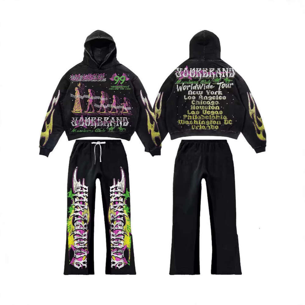 Hot Selling Street Fashion Skull Pullover Peripheral 3D Digital Print Casual Loose Hoodie