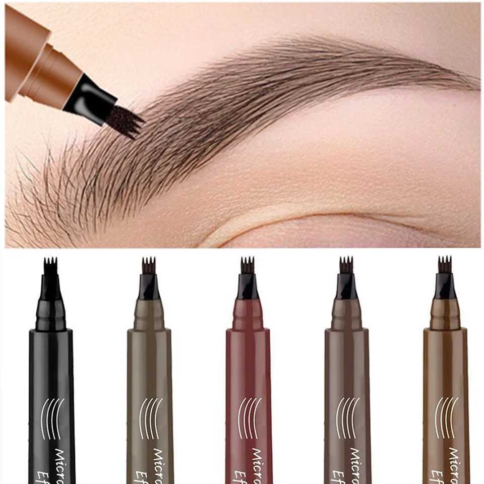 icro Blade Eyebrow Pencil Upgrade Ladies Eyebrow Pencil With Ch Fork Tips And Spool Brush Natural Shape Long-lasting Eyebrows W250807