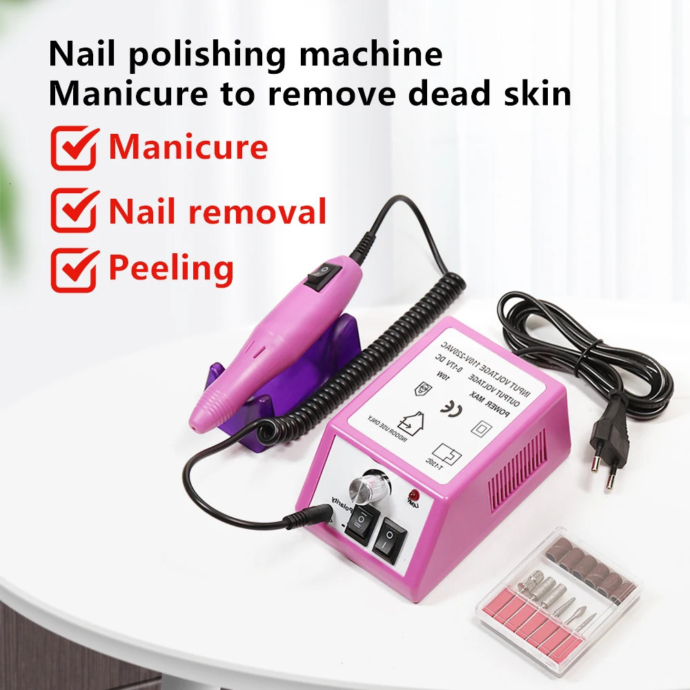 LINMANDA Professional Electric Nail Drill Machine Set Nail Files Drill Bits Gel Polish Remover Portable Nail Polisher Equipment 250807