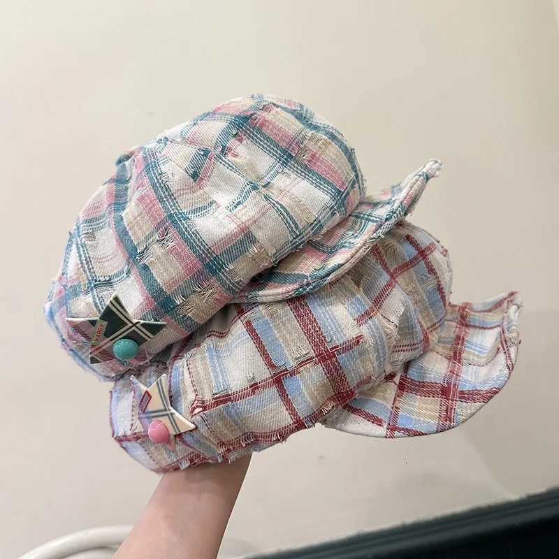 Womens Cute Hat Sweet Star Patterned Octagonal Hat Korean College Style Goes Well Versatile Beret Hat Trend By Painters Kaii XJ250807