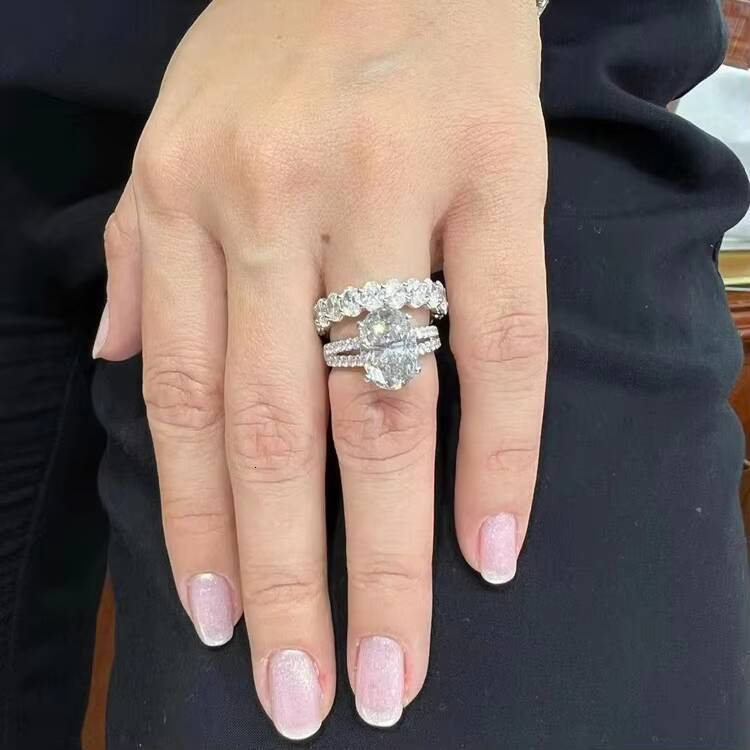 XINGGUANG Custom 1CT 1.5CT 2CT 2.5CT 3CT D VVS White Moissanite 9K 14K 18K Solitaire Diamond Engagement Wedding Gold Ring