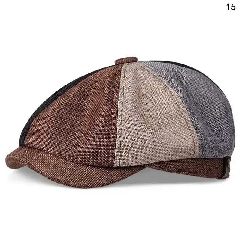 Men Casual Peaky Blinders Hat Spring Autumn Retro Beret Hats Wild Casual Hats Unisex Wild Octagonal C Girl Newsboy English Hat XJ250807