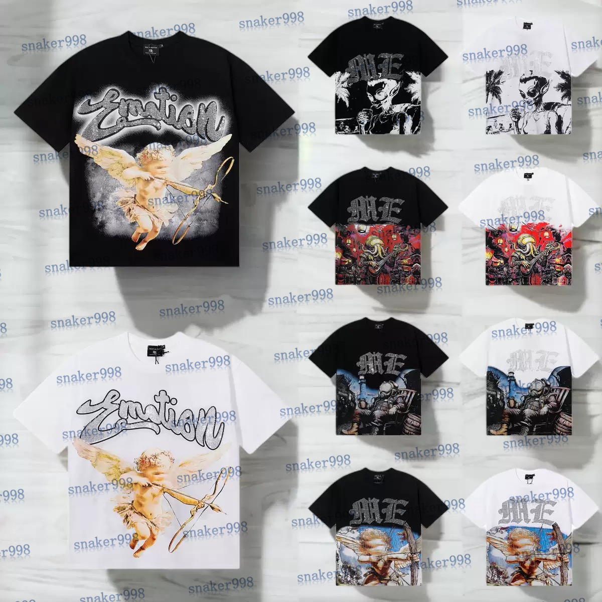 mixed emotion tshirts designer tshirt men fashion letter print short sleeve men streetwear t-shirts mens multicolor t-shirt hiphop tees tops oversize S-XL