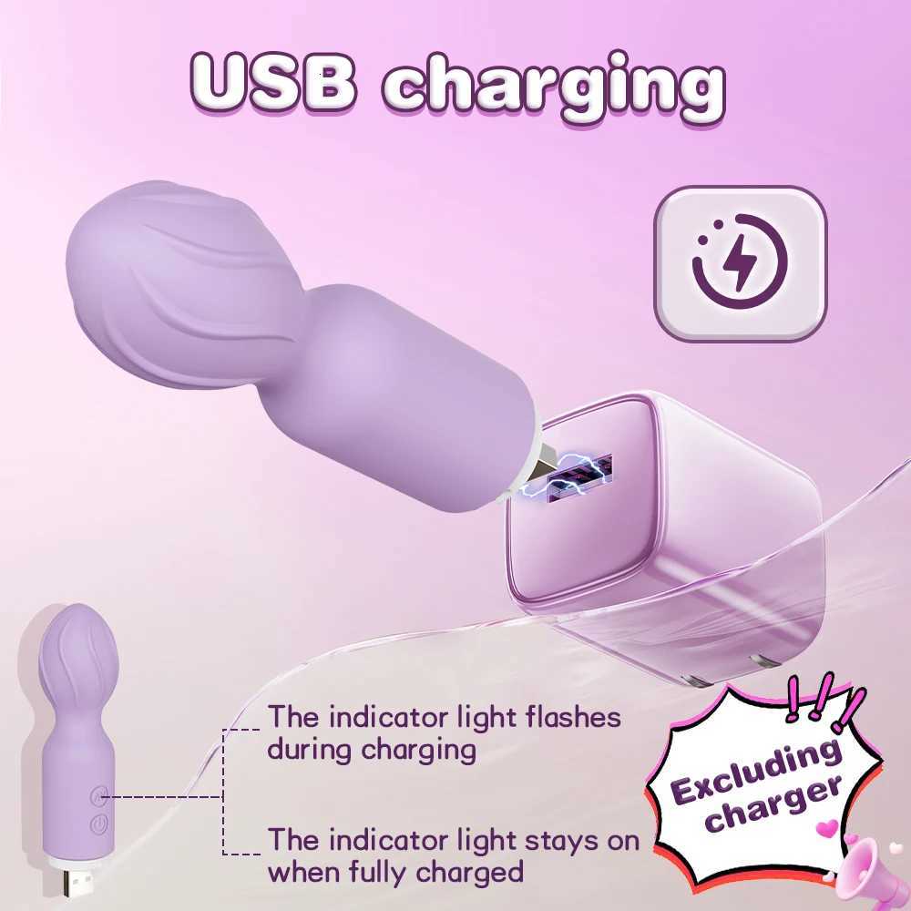 Mini AV Vibrator for Women Clitoris Stimulator Nipple G Spot Dildo Female Body Massager Vibrating Masturbation Adult Sex Toys W250807