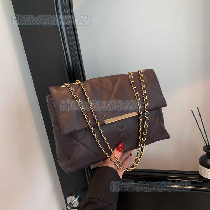 High-end Fashion Bag for Women 2024 New Trendy Chain Crossbody Bag Niche Design Casual Simple Shoulder Bag H250806