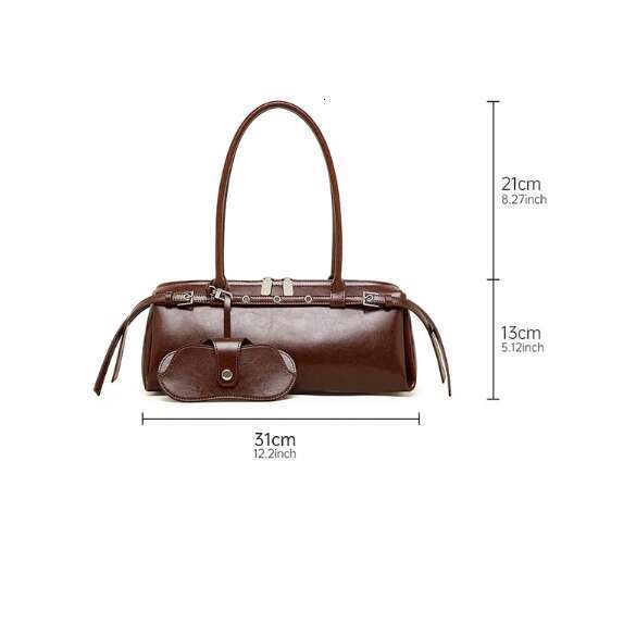 Hot Selling New Genuine Leather Women's Shoulder Bag luxury Cowhide ladies handbag baguette bag female Commuter Shopping Underarm Bag Designer Ba