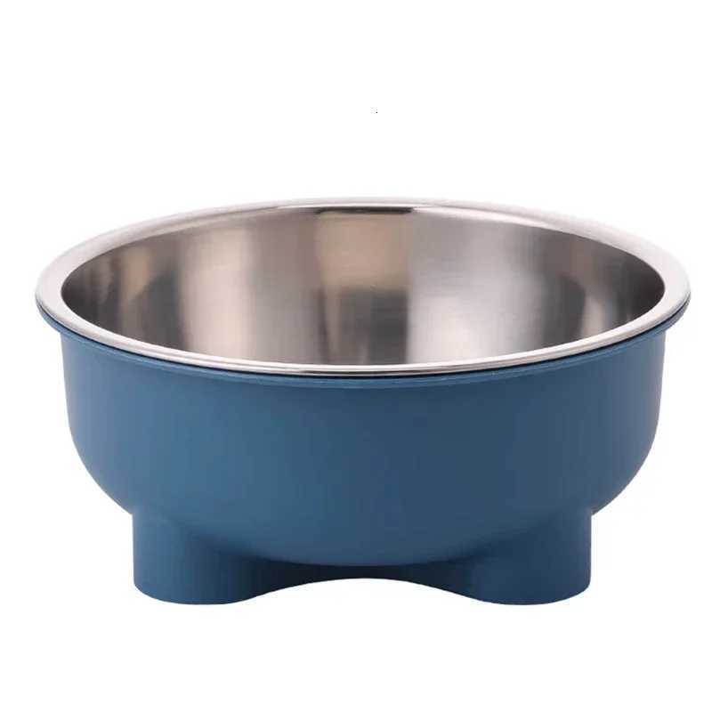 Stainless Steel Anti - Slip Pet Bowl With Four Legs - Solid Color Easy - Clean Dog Cat Bowl For Indoor Outdoor Use Y250806
