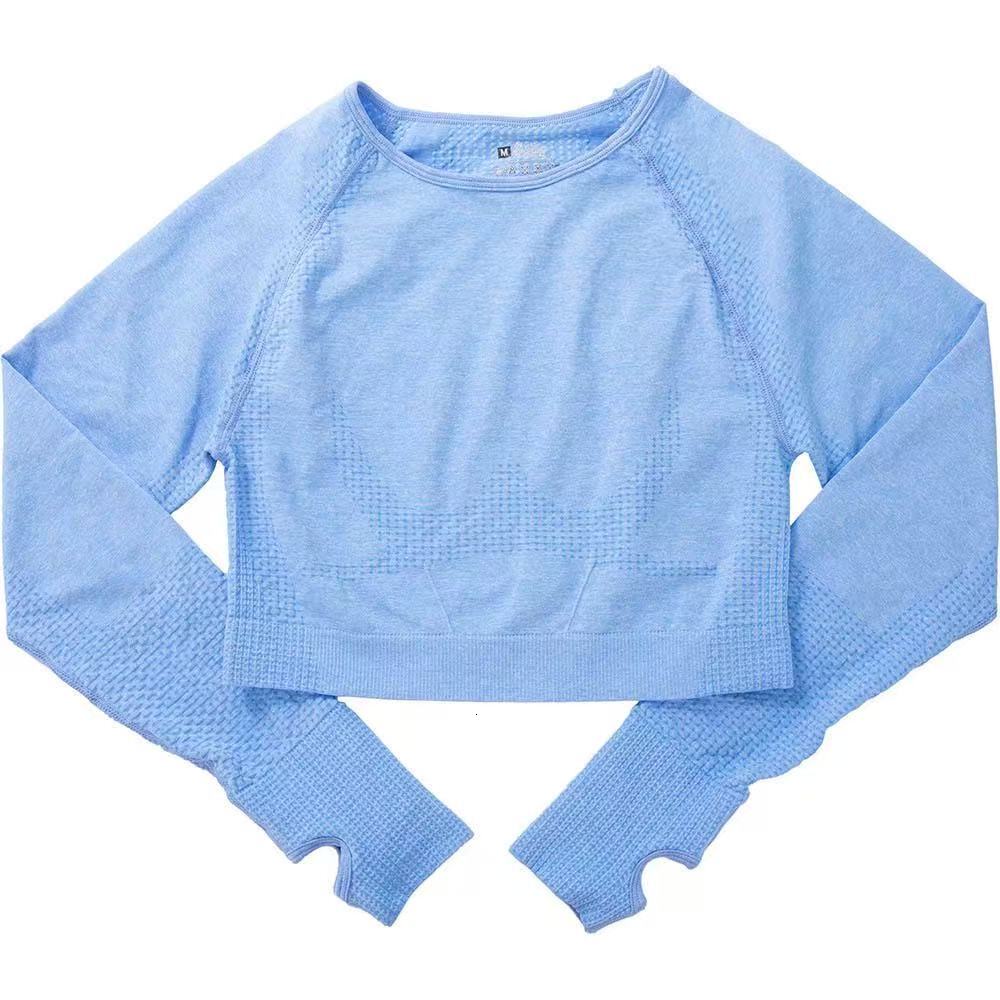 Spring Summer Clothing Set Peach Hip Yoga Pants Fitness Top Long Sleeve Women Sports High Waist Tight Seamless Jacquard shaping