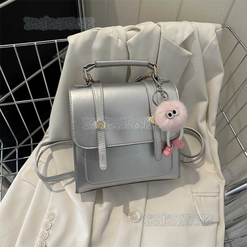 Minimalist Double Shoulder Backpack for Women College Style Bag Womens Bag 2023 New Fashion Casual Single Shoulder Handbag Small Backpack H250806