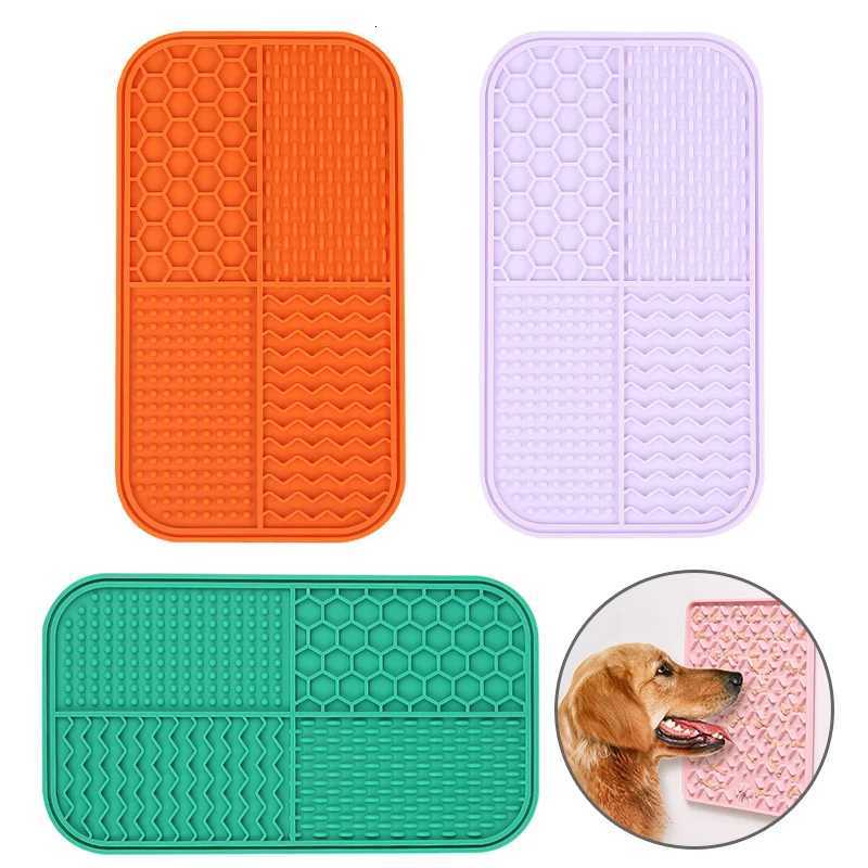 1PC Silicone Pet Licking Pad Dog Licking Pad Pet Suction Pad Anti-Choking Slow Food Bowl Y250806