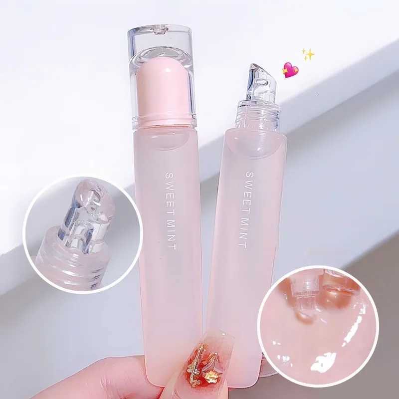 Glass Water Glossy Lip Gloss Full and Plumping Lip Balm Hydrating Moisturising Lip Care Clear Nude Color Jelly Lipsticks PrimerXJ250807