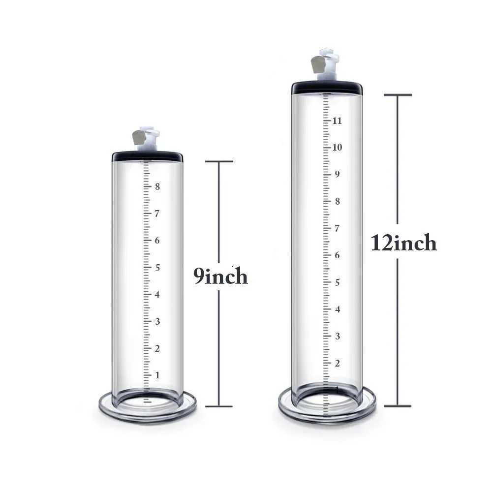 Bottom Penis Real Empty Cylinder Lange Wide Self-locking Pump Trainer Large Double Scale Cup Special Accessories Masturbation W250807