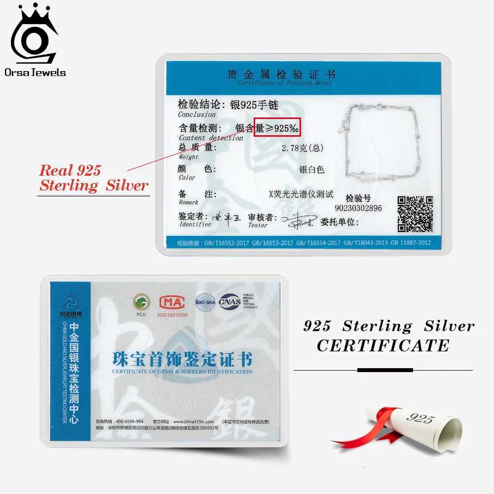 ORSA JEWELS Layered Natural Pearl Chain Anklet for Women Girl 925 Silver Fashion Summer Beach Foot Anklets Jewelry SA50 Y250805